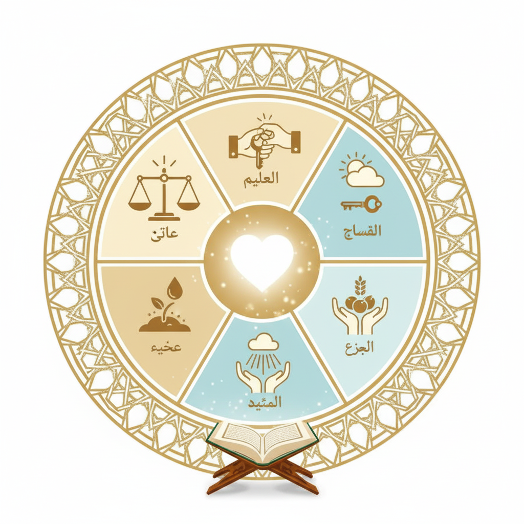 Kejujuran, amanah, sabar, tawakal, dan syukur icon